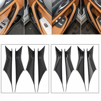 Новая Защитная Отделка Подлокотника Auto Carbon Style Внутренняя Дверная Панель, Чехлы На Ручки Для BMW 5-Серии G30 G38 2018 2019 2020