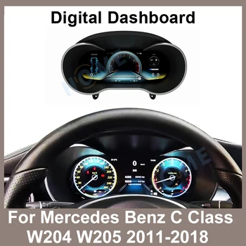 Цифровая Панель приборной панели Виртуальная комбинация приборов ЖК-спидометр в кабине Для Benz C Class W204 W205 2011-2018