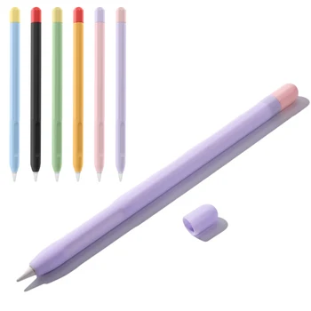 Мягкий Силиконовый держатель для пера Apple Pencil 1-го и 2-го поколения, чехол для стилуса Apple Pencil 2 1, защитный чехол, Аксессуары