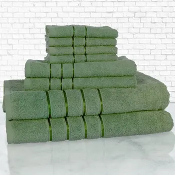 Роскошный Набор зеленых мочалок, полотенец для рук и банных полотенец - идеально подходит для Вашего дома и проживания в отеле