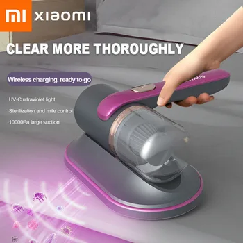 Портативное беспроводное оборудование Xiaomi для удаления пыли с домашнего дивана, измеритель количества клещей для матрасов с ультрафиолетовым излучением и функцией автоматического похлопывания