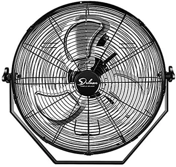 Вентилятор держателя дюйма Промышленный, Вентилятор металла вентиляции 3 скоростей коммерчески для Пакгауза, парника, мастерской, Фабрики и подвала