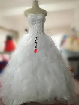 Бальное платье Принцессы Свадебные платья 2022 Милая De Novia Расшитое бисером и Хрусталем Очаровательное Блестящее Платье De Mariee