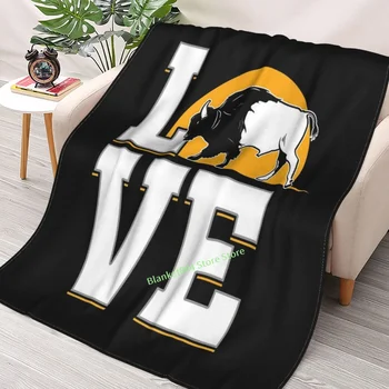 Буйволы, дикие животные, стада, Охота, Охотники, Потрясающее одеяло с принтом Love Bison, диван, декоративное одеяло для спальни