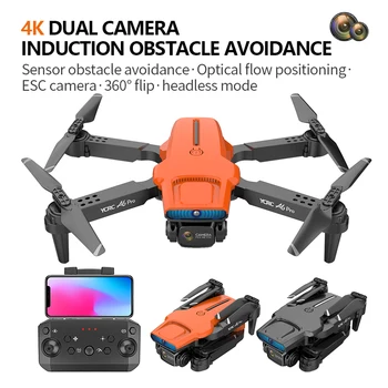 A6 Pro Drone 4k HD Камера Профессиональные FPV Дроны С инфракрасным обходом препятствий RC Самолет с дистанционным управлением Квадрокоптер Детские игрушки