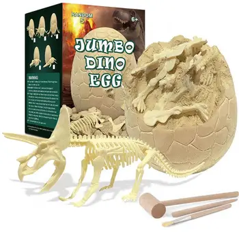 Динозавры, игрушки для раскопок яиц динозавров, Археология, палеонтология, Образовательный научный подарок для детей 4-12 лет, набор для изучения стволовых клеток