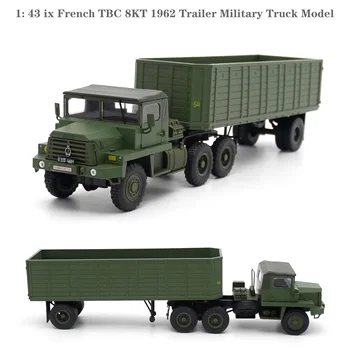 1: 43 ix Французский Военный грузовик с прицепом TBC 8KT 1962, модель коллекции готовой продукции