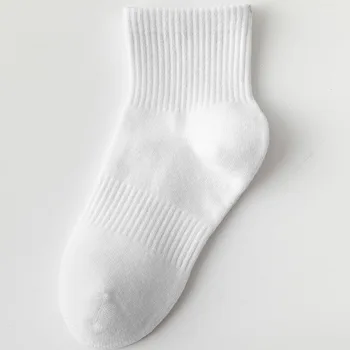 Носки из хлопка, хлопковые носки средней длины весной и летом, впитывающие пот, дышащие, дезодорант, носок