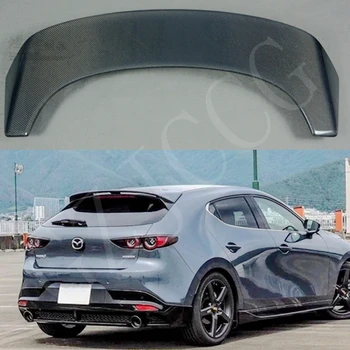 Для Mazda 3 Axela Хэтчбек 2020 Автомобильный Стайлинг FRP + Карбоновый задний Спойлер Крыло Хвост Крышка Багажника Авто Украшение