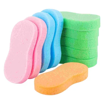 WINOMO 10 шт. губки для мытья автомобилей с костяным дизайном, пористые губки для мытья автомобилей, сжатые, впитывающие губки для чистки (разные цвета)